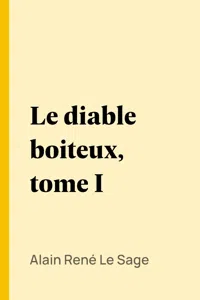 Le diable boiteux, tome I_cover