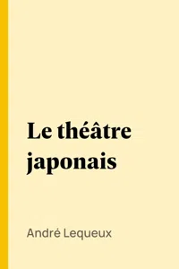 Le théâtre japonais_cover