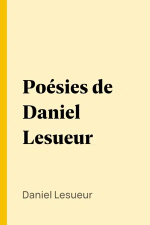 Poésies de Daniel Lesueur