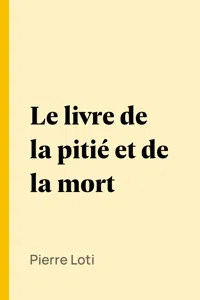 Le livre de la pitié et de la mort_cover