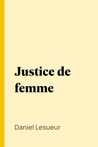 Justice de femme_cover