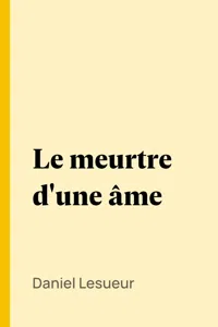 Le meurtre d'une âme_cover