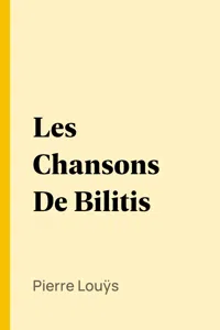 Les Chansons De Bilitis_cover