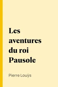 Les aventures du roi Pausole_cover