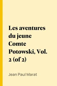 Les aventures du jeune Comte Potowski, Vol. 2_cover