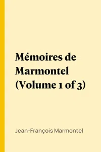 Mémoires de Marmontel_cover