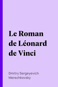 Le Roman de Léonard de Vinci_cover