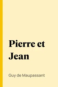 Pierre et Jean_cover