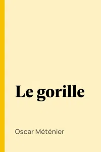 Le gorille_cover