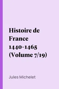 Histoire de France 1440-1465_cover