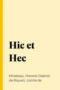 Hic et Hec_cover