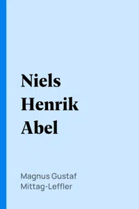 Niels Henrik Abel_cover