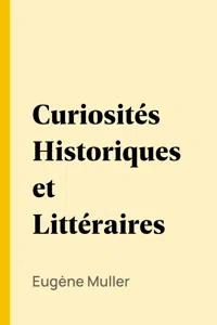 Curiosités Historiques et Littéraires_cover