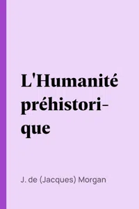 L'Humanité préhistorique_cover