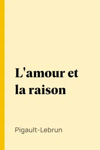 L'amour et la raison_cover