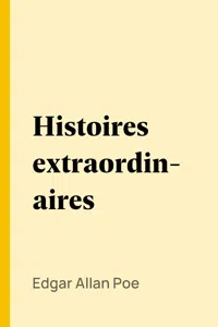 Histoires extraordinaires_cover