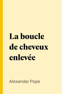 La boucle de cheveux enlevée_cover