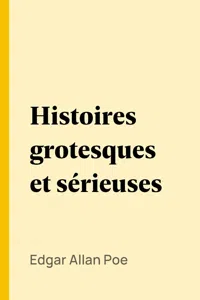 Histoires grotesques et sérieuses_cover