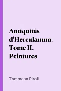 Antiquités d'Herculanum, Tome II. Peintures_cover