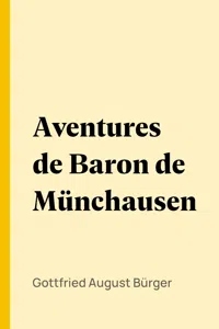 Aventures de Baron de Münchausen_cover