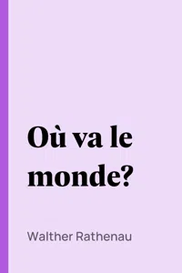 Où va le monde?_cover