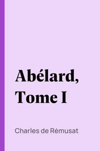 Abélard, Tome I_cover