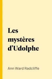 Les mystères d'Udolphe_cover