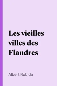 Les vieilles villes des Flandres_cover