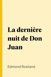 La dernière nuit de Don Juan_cover