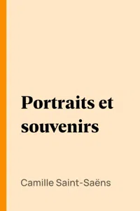 Portraits et souvenirs_cover