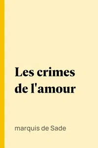 Les crimes de l'amour_cover