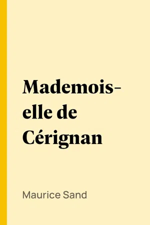 Mademoiselle de Cérignan