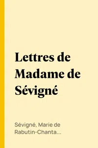 Lettres de Madame de Sévigné_cover