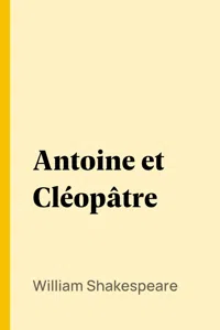 Antoine et Cléopâtre_cover