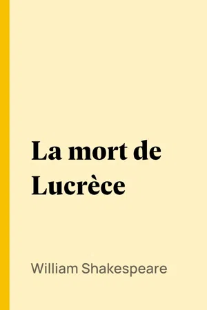 La mort de Lucrèce