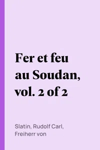 Fer et feu au Soudan, vol. 2 of 2_cover