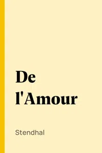 De l'Amour_cover