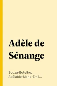 Adèle de Sénange_cover