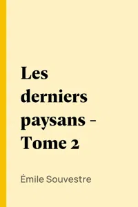 Les derniers paysans - Tome 2_cover