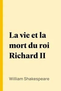 La vie et la mort du roi Richard II_cover