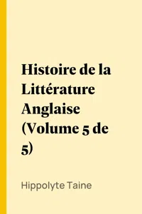 Histoire de la Littérature Anglaise_cover