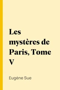 Les mystères de Paris, Tome V_cover