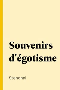 Souvenirs d'égotisme_cover