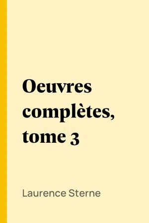 Oeuvres complètes, tome 3