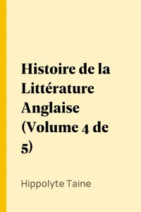 Histoire de la Littérature Anglaise_cover