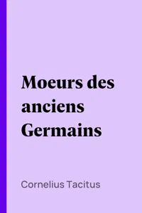 Moeurs des anciens Germains_cover