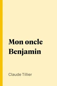 Mon oncle Benjamin_cover