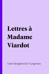 Lettres à Madame Viardot_cover