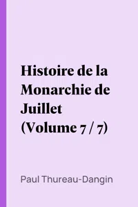 Histoire de la Monarchie de Juillet_cover