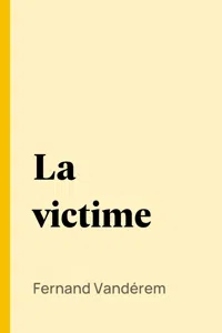 La victime_cover